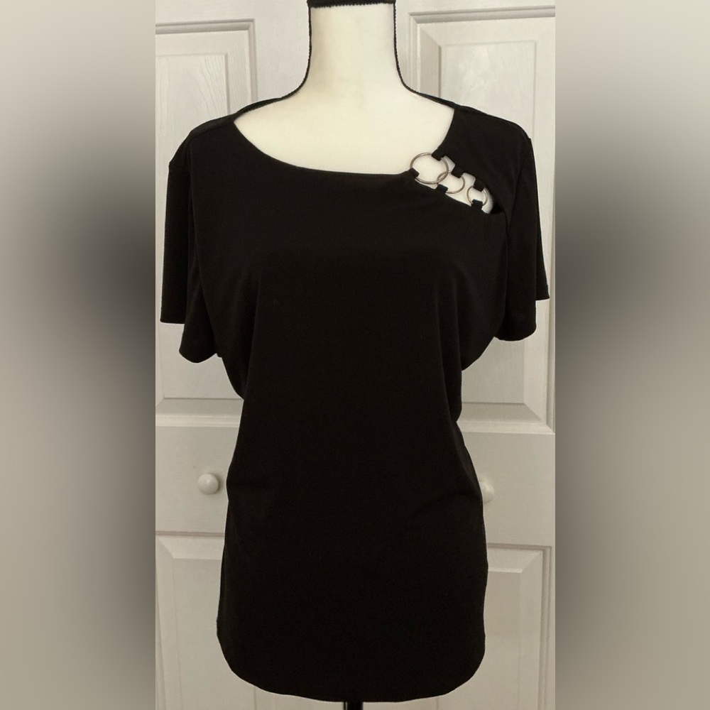 I-N-C International Concepts Elegant Black Women's Top